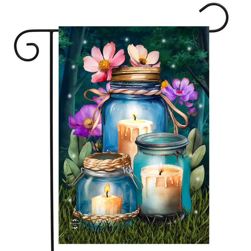 Be A Light Jars Garden Flag