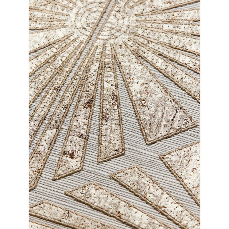 The MET x The House of Scalamandre Milan Diamond Grasscloth, Antique