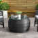 Bilkis Round Glass Top Wicker Coffee Table