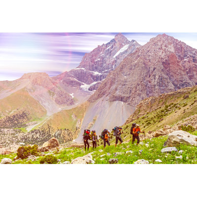 Trekking In Himalayas by AlexBrylov - Wrapped Canvas Print