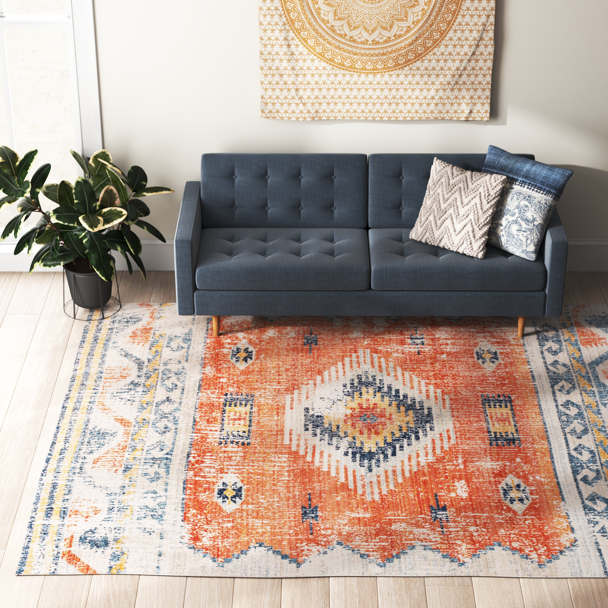 Langley Street Tapis Orange Int Rieur Ext Rieur Enciso Et Commentaires Wayfair Canada