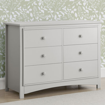 Perry 6 Drawer Dresser - Greenguard Gold Certified, Moonstruck Grey