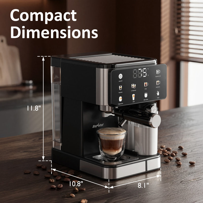 Machine à expresso et cafetière glacée avec infusion froide, autonettoyante