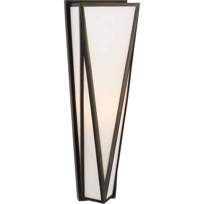 Julie Neill Lorino Medium Sconce, Bronze, White