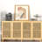 4 Doors Buffet Storage Cabinet, Console Sideboard for Kitchen Dining Room Entryway, Oak