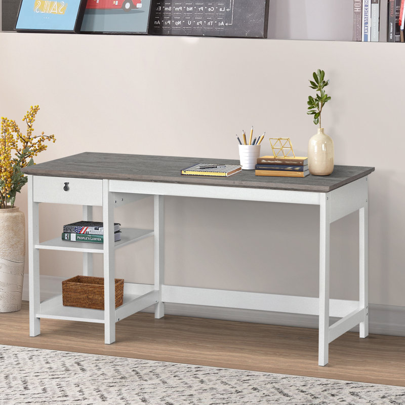 Bureau de direction en L avec huche et classeur 
