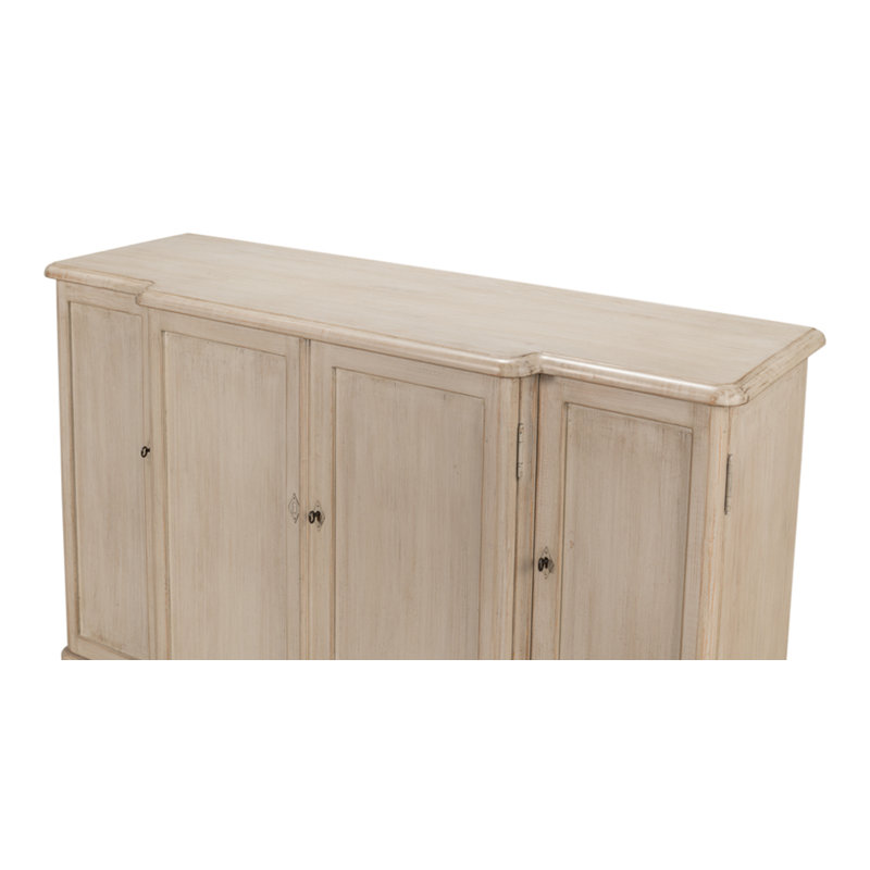 Entree' 63'' W Solid Wood Sideboard, Stone Gray