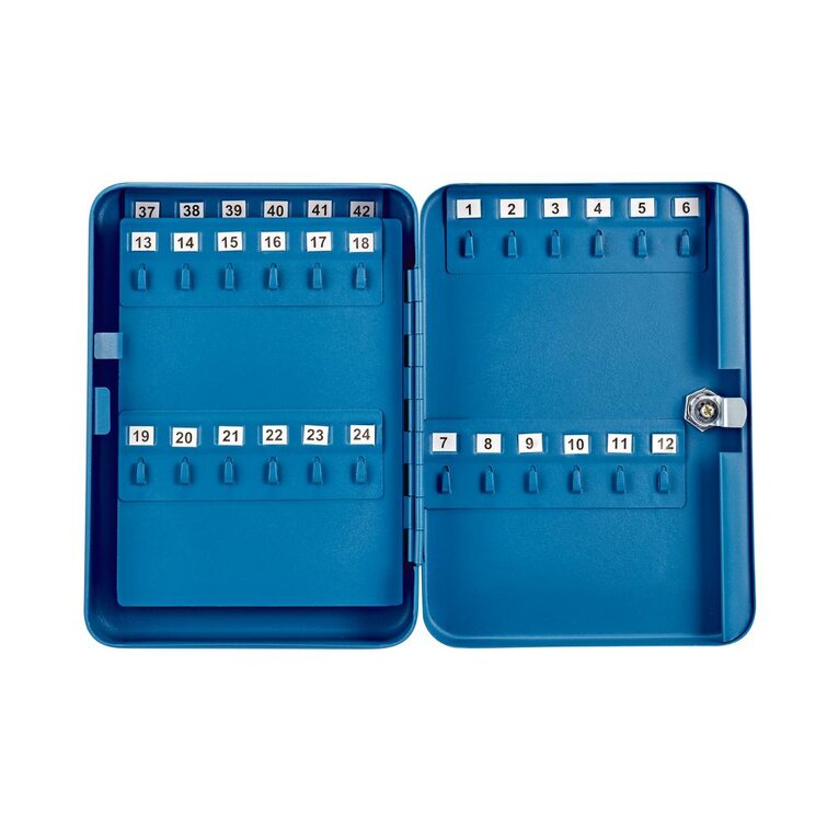  AdirOffice Key Lock Box – 48 Key Hooks Wall Mounted