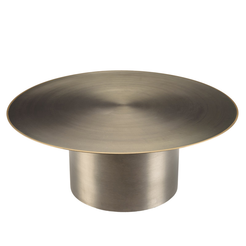 Asad Pedestal Coffee Table, 32" H x 80" L x 80" W