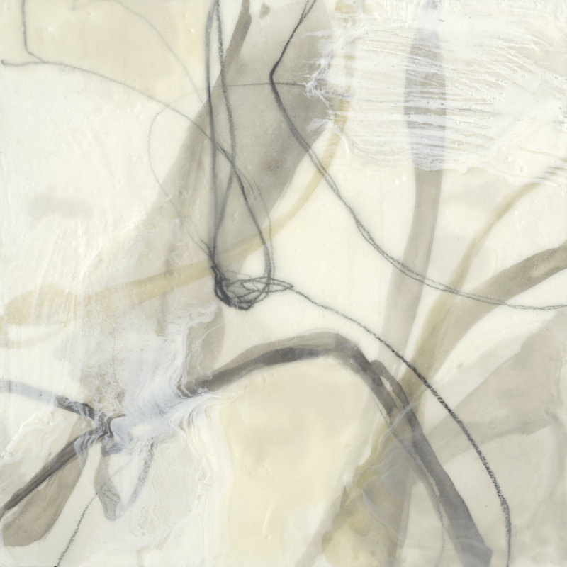 Flowing Neutrals II by Jennifer Goldberger - Wrapped Canvas Painting, 30cm H x 30cm W