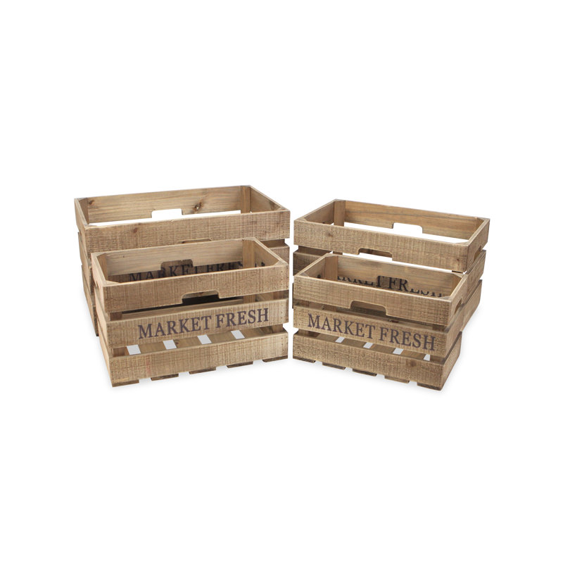 Ensemble de casiers en bois 4 pièces