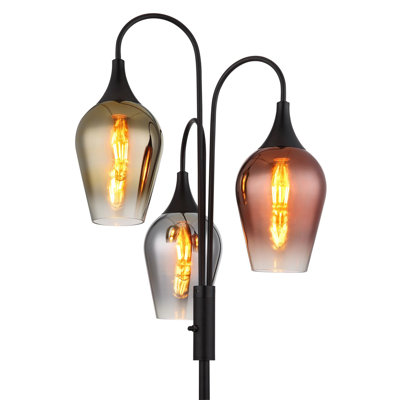165cm Powder Coated Traditional Floor Lamp