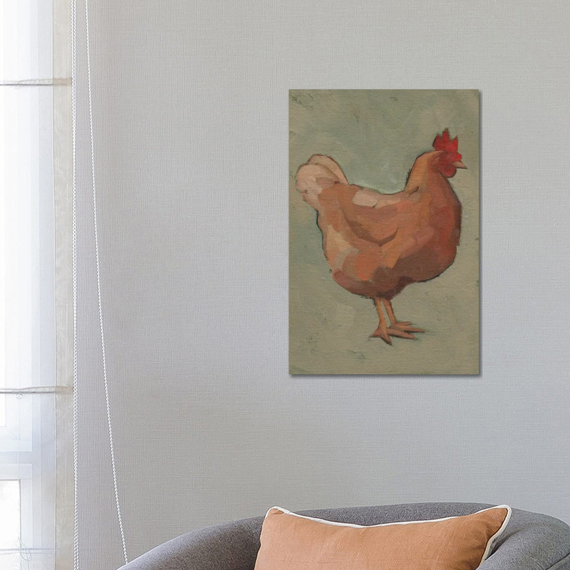 Egg Hen I by Jacob Green - Wrapped Canvas Painting, 66.04 cm H x 45.72 cm W x 1.91 cm D