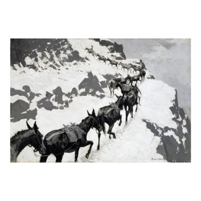 The Mule Pack by Frederic Remington - Giclee Print