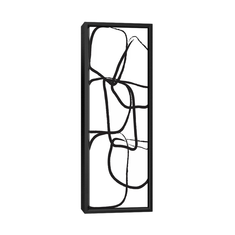 « doux 17 », impression sur toile tendue, H 36 po x l 12 po x P 1,5 po, Toile encadrée noire