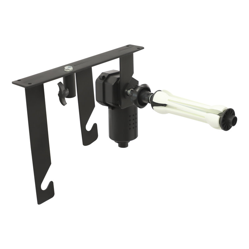 Rouleau de toile de fond électrique robuste, système de support à 3 rouleaux pour support léger, convient aux tuyaux de 1,97 po à 2,56 po