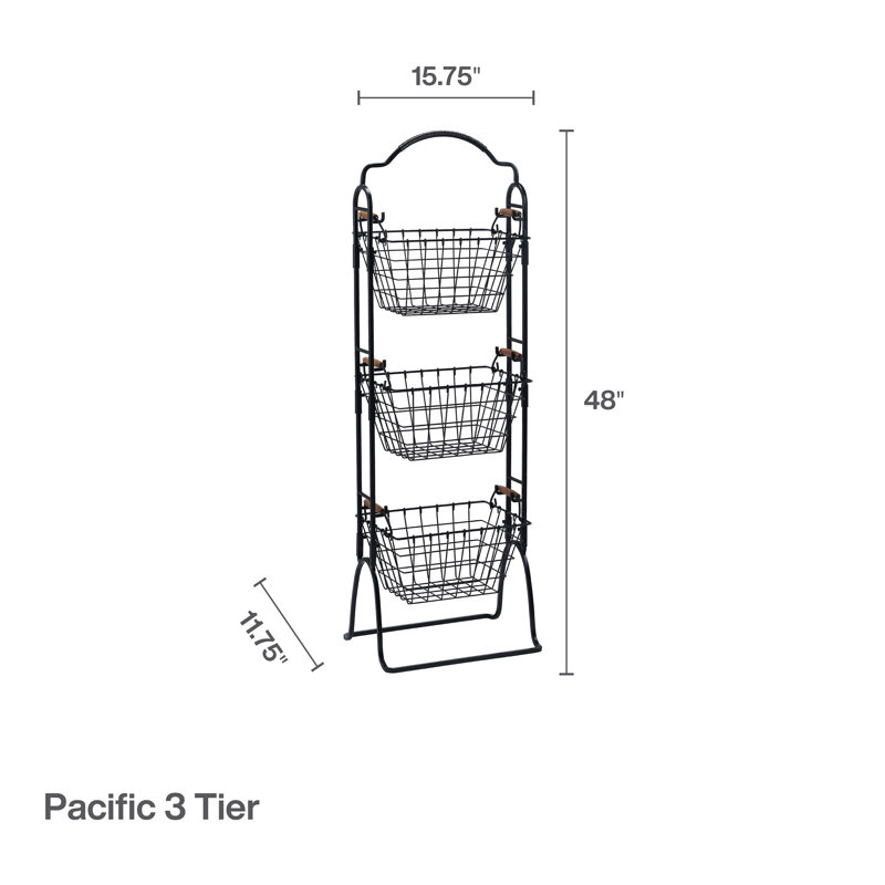 Panier à 3 niveaux Gourmet Basics par Mikasa Pacific