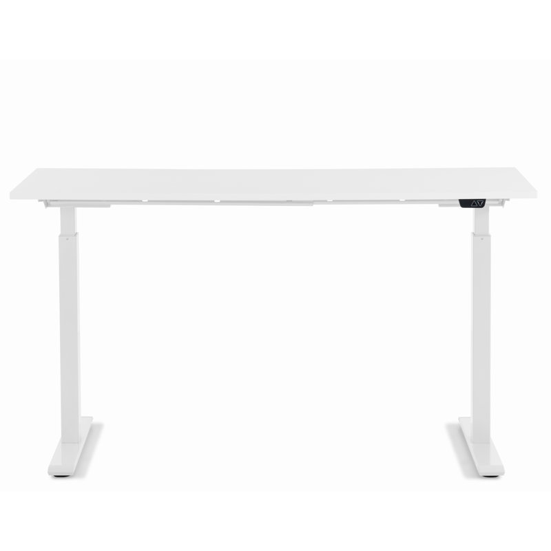 Desk Office Smart, White, White, 120cm H x 140cm W x 70cm D