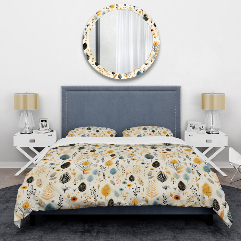 Ensemble de housse de couette Earthy Elegance, Housse de couette simple + 1 taie décorative stan