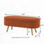 Banc de rangement avec repose-pieds ovale-242807286