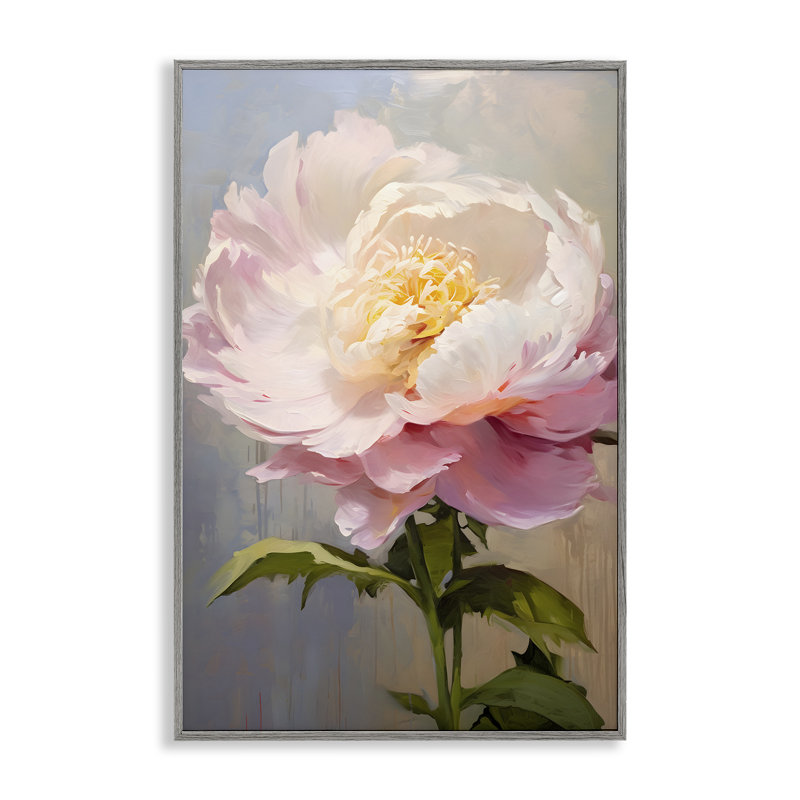 «Pink Rose in Bloom», estampe numérique encadrée par Petals Prints Design, Estampe numérique Farmhouse, H 24 po x l 16 po