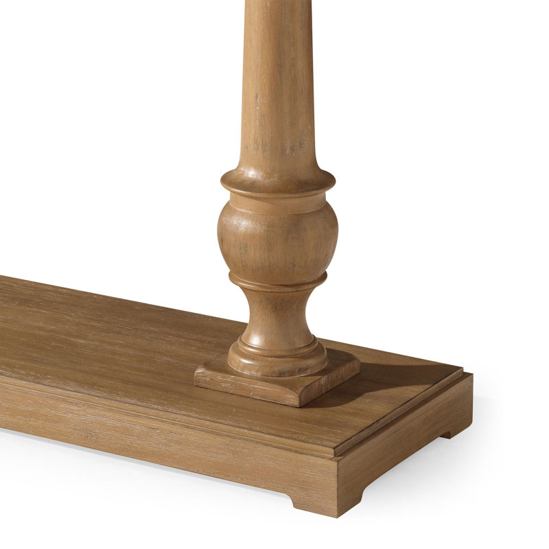 Arthur 60" Antiqued Natural Solid Wood Console Table