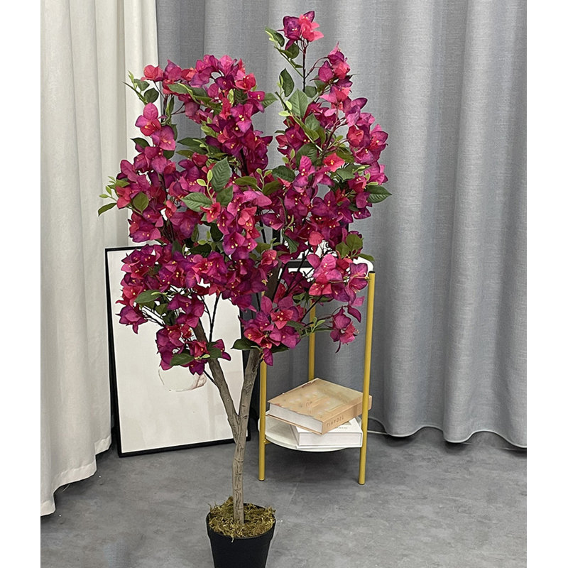 Bougainvillée artificiel vert avec plante pliable pour la décoration intérieure
