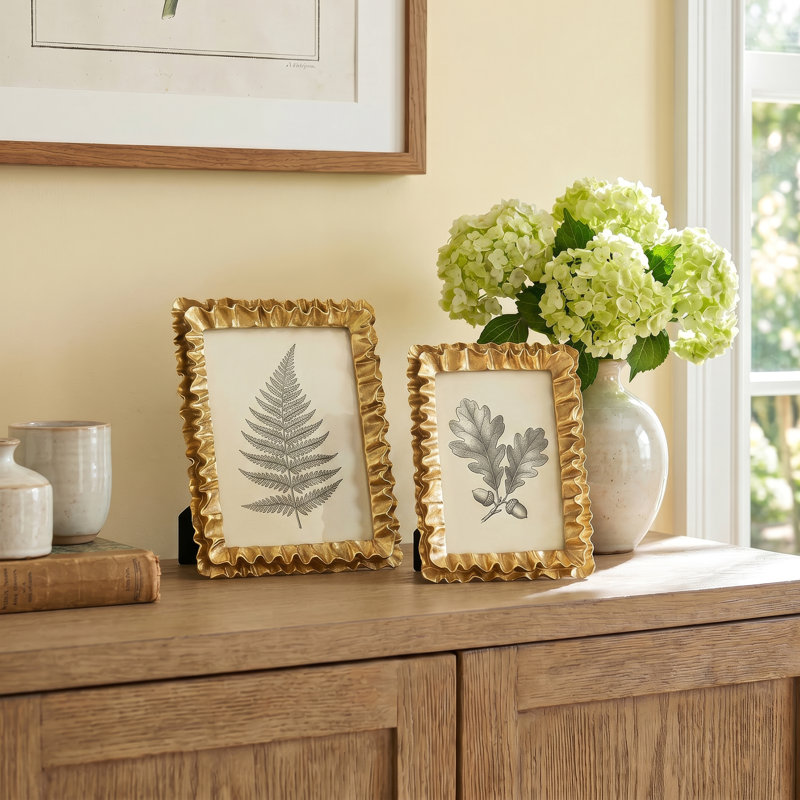 Gold Matte Picture Frame - Set of 2