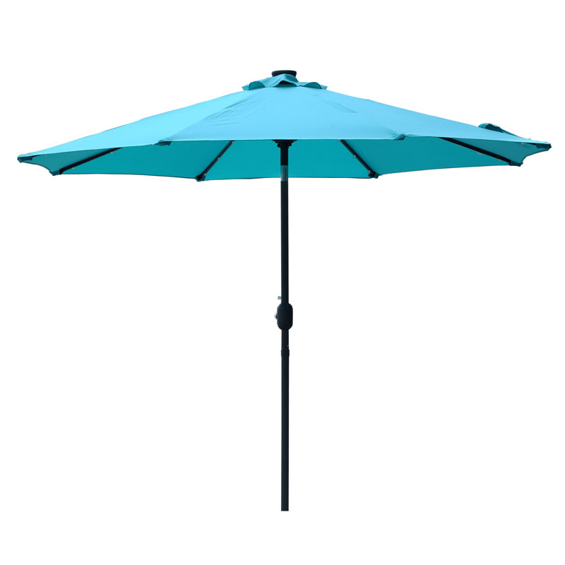 Parasol de marché lumineux 108 po Ifzah, Bleu