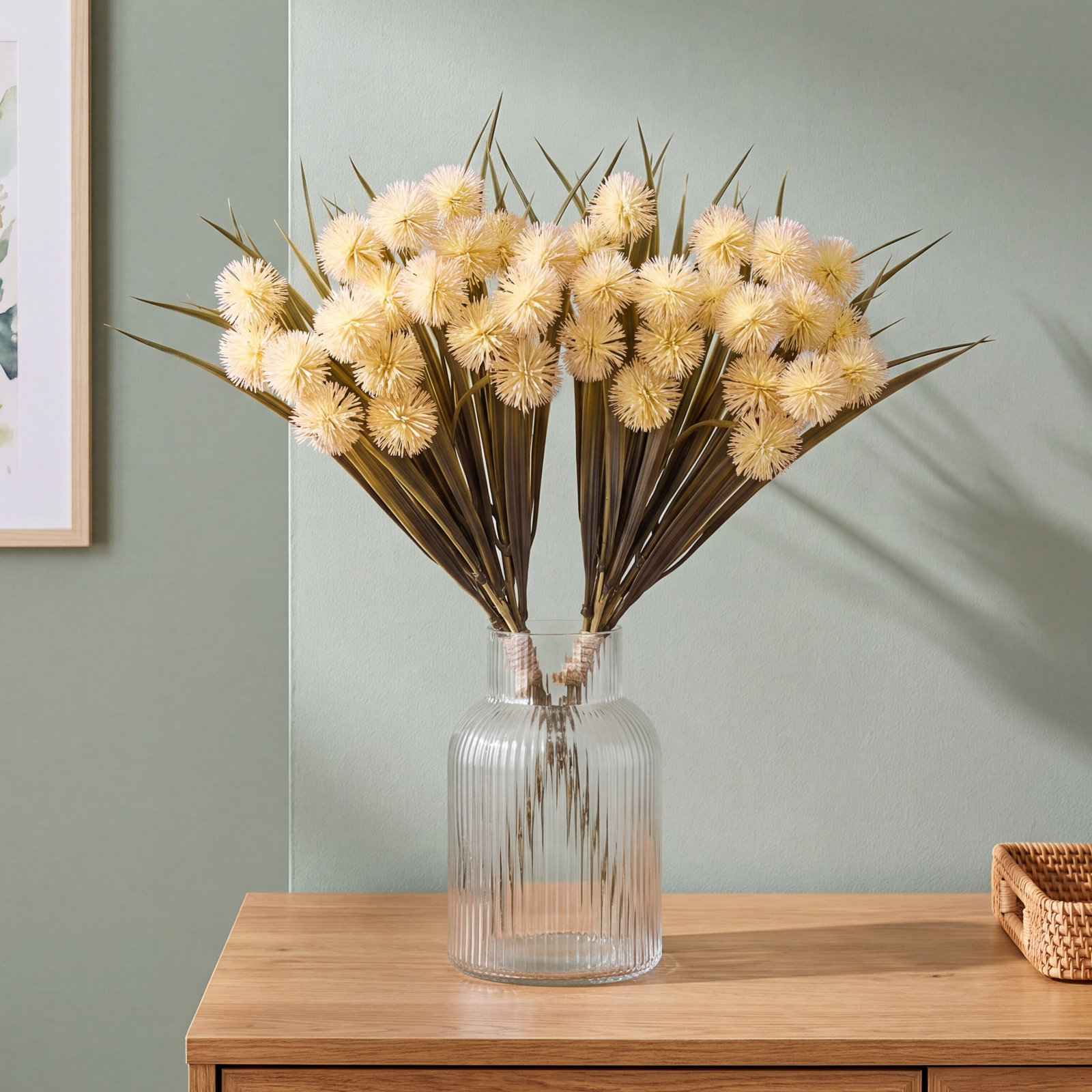 14" Autumn Thistle Bundle, Cream