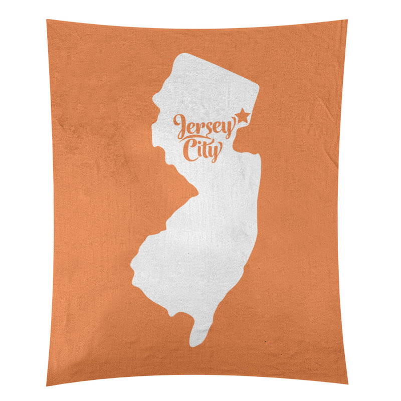 Tapisserie murale Jersey City, H 80 po x l 68 po, Orange