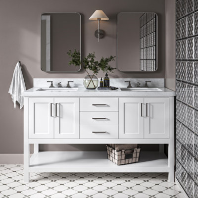 Meuble-lavabo double 61 po Magnolia