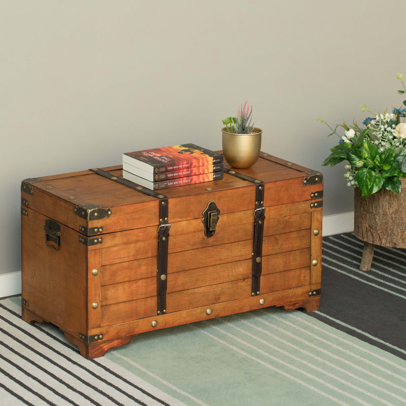 Royalton Solid Wood Accent Trunk, Rustic