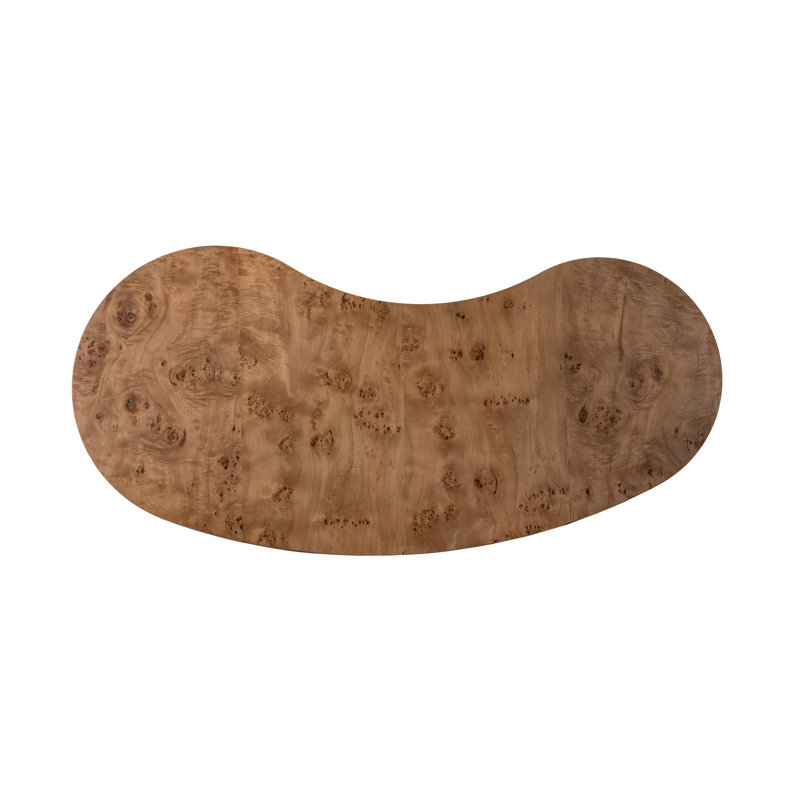 Leeds Writing Desk, Caramel Burl