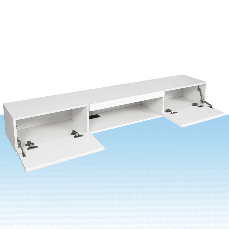 Hayley Floating TV Stand for TVs up to 70", White