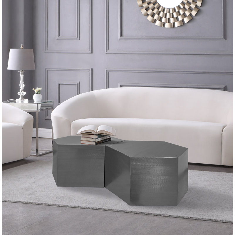 Elem Coffee Table, Silver