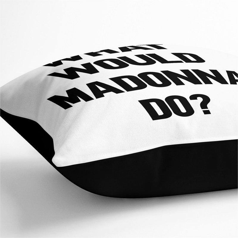 Square Cushion, 40cm H x 40cm W x 15cm D, Black