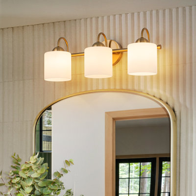 Dimmable Milky Glass Bathroom Vanity Light