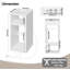 Nickali Tray Top Floor Shelf End Table with Built-In Outlets