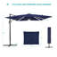 Parasol rectangulaire suspendu en porte-à-faux 138 "x 108" Salton-186154467