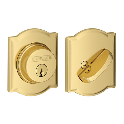 Single Cylinder Deadbolt with Camelot Trim