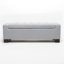 Tissu gris avec surpiqûres gaufrées et look contemporain, rangement pour le bureau, la chambre à coucher, l 50,28 po x P 20,55 po, assemblage requis avec style, tissu, couvertures,-737940090