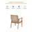 Seehill 9-Piece Aluminum Outdoor Dining Set, 8 Chairs & 84.6" Table With 2.2" Umbrella Hole, All-Weather Rust-Proof, UV-Resistant, Waterproof Patio Furniture For Patios, Lawn, Brown