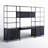 Loki 3 Piece Solid Wood Writing Desk Office Set with Bookcase-88337196