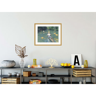 Skiffs by Gustave Caillebotte - Framed Giclee Print