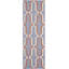 Tapis en laine / coton tissé à la main à plat Rodgers - mauve / orange-1210418867