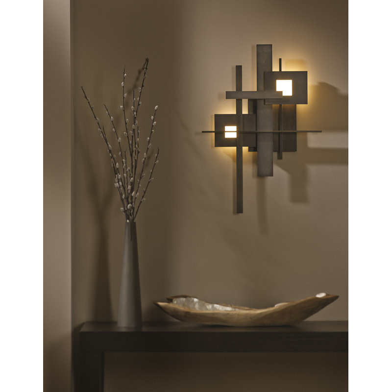 Plafonnier encastré 2 lumières à DEL Planar, Fumée foncée