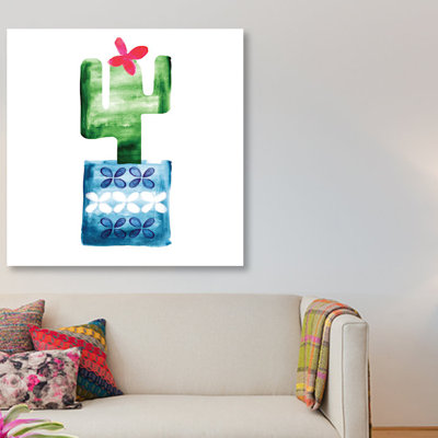 «Colorful Cactus VI», reproduction sur toile