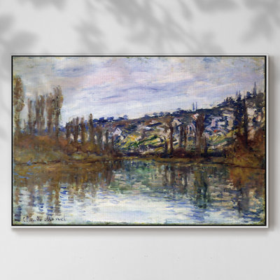 "La seine près de Vetheuil", 1879, reproduction d'art sur toile