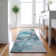 Premium Machine Washable Cerrito AMF520 Teal Rug